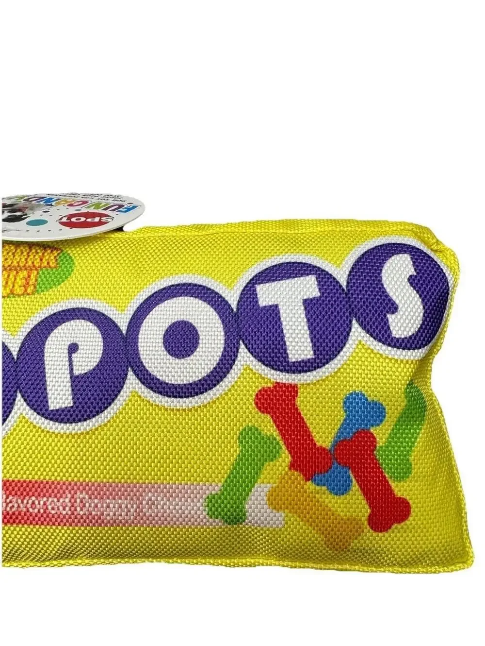 (RGB3) SPOT Fun Foods “Spots” Plush Dog Toy Candy Parody Squeaker Yellow NWT
